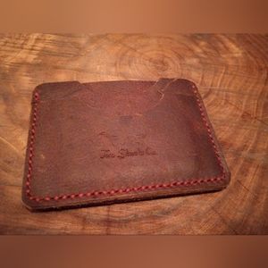 Handmade 2-Card Slim Leather Wallet
